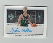 NATE WOLTERS 2013-14 Innovation AUTO #137/299 Main Exhibit Signatures RC Rookie