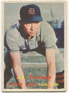 1957 Topps #248 Jim Finigan Detroit Tigers - Picture 1 of 2