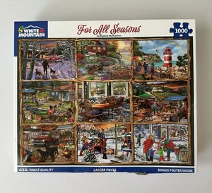 White Mountain Puzzles für alle Jahreszeiten 1000 Teile größere Teile Poster inkl. gebraucht - Bild 1 von 9