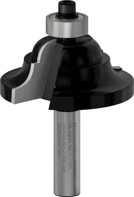 Bosch Profilfräser D, 8 mm, R1 6,3 mm, B 15,1 mm, L 17,7 mm, G 60 mm - Bild 1 von 4