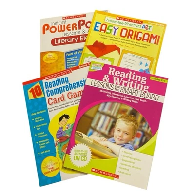 Scholastic Reading Writing Lessons Set x 4 Games Easy Origami Teaching Resource - Image 1 of 4