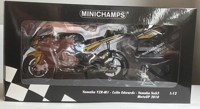 Minichamps 123 103005 Yamaha YZR-M1 C Edwards Tech3 MotoGP 2010 500 only 1:12th - Image 1 of 4