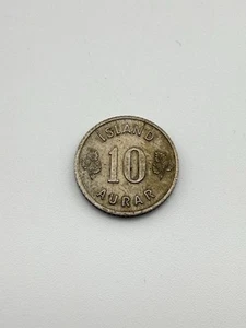 10 Aurar Iceland 1966 Foreign Currency Vintage Coins - Picture 1 of 2