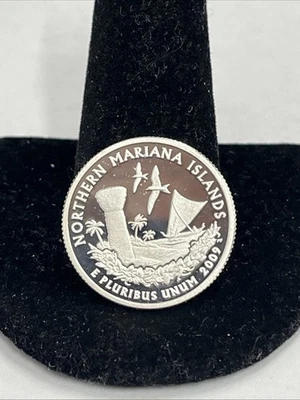 2009 S Northern Mariana Islands 90% SILVER "PROOF" Territory Quarter - Image 1 of 2