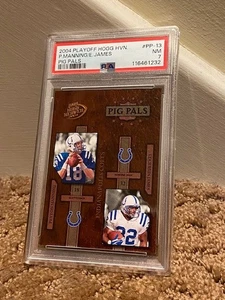 2004 Playoff Peyton Manning James Hogg Heaven Pig Pals Card /1050 PSA 7 NEW CASE - Picture 1 of 2