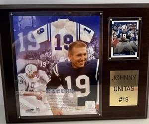 NFL Johnny Unitas Baltimore Colts Player Plaque - Pre-Owned (C&I Collectables) - Picture 1 of 12