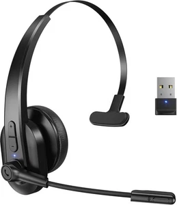 Auriculares Bluetooth con Dongle USB para Computadora, Auriculares Inalámbricos de Una Oreja - Imagen 1 de 7