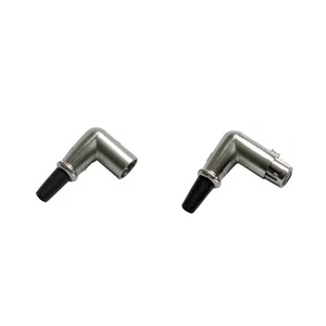 3-Pin XLR Right Angle Male Female Connector (2 pcs / 1 set) (US Seller-8081) - Picture 1 of 5