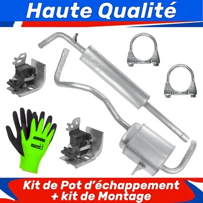 Kit de pot d'échappement pour Renault Megane 2 II 1.6 (2002-03/2009) - Photo 1/4