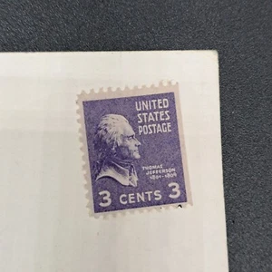 Vintage Rare 1932 Violet Thomas Jefferson 3 Cent US Postage Stamp - Picture 1 of 8