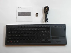 Logitech K830 TV Living-Room Illuminated Wireless Keyboard - Picture 1 of 4