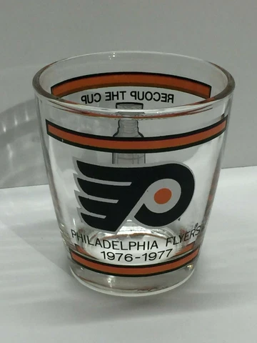 PHILADELPHIA FLYERS  VINTAGE 1976-77 RECOUP THE CUP GLASS Cover