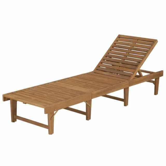 vidaXL Folding Sun Lounger - Brown (44253)