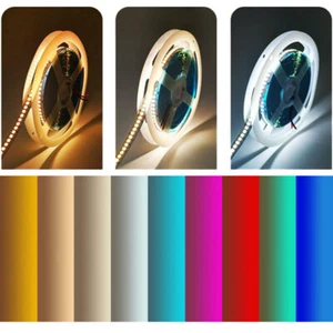 SMD2835 LED Strip Light 240LEDS/M Flexible Tape Kitchen Car Lighting 12V 16.4ft - Picture 1 of 26