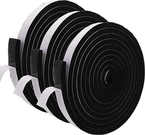 Weather Stripping Foam Insulation Tape Self Adhesive Seal Tape Door Window 49 Ft - Picture 1 of 12
