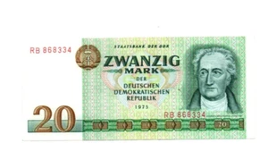 20 MARK VERY FINE BANKNOTE FROM EAST-GERMANY 1975 PICK-29 - Picture 1 of 2