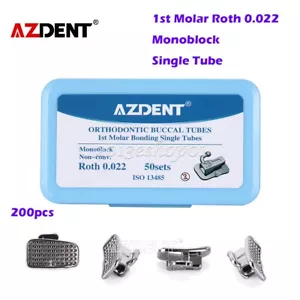 50 set AZDENT tubo orale ortodontico dentale Sgl Roth.022 1° molare non conv - Foto 1 di 14