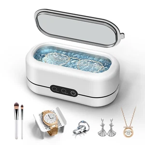 Ultrasonic Jewelry Cleaner with Dual Modes and Stainless Steel Tank - Picture 1 of 11