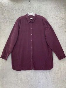 J. Jill Women's Corduroy Button Front Shirt/tunic Purple Size XL. EUC - Picture 1 of 9