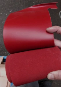 Wine Red Leather STRAPS All Widths 127cm - 50" Long Leads, Blanks 2.8mm Thick - Picture 1 of 4