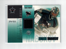 2002-03 Pacific Vanguard Game-Used Jersey #41 Evgeni Nabokov 274/511