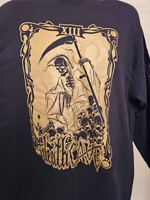 Manga comprida preta nova em folha XL deathCave - Imagem 1 de 3