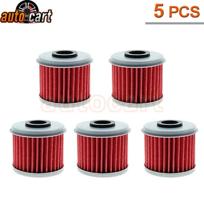 Filtros de filtro de aceite 5 piezas para Honda 2015-2016 CRF250XRL CRF450XRL / 2017 CRF450RX Foto 1 de 4