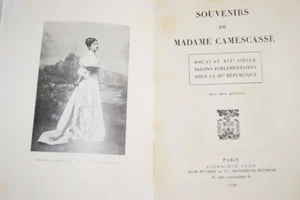SOUVENIRS MADAME CAMESCASSE DOUAI SALONS PARLEMENTAIRES IIIè REPUBLIQUE 1924  - Foto 1 di 3