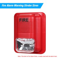 Fire Alarm Warning Strobe Siren Horn Sound & Strobe Alert Security Siren I4V0