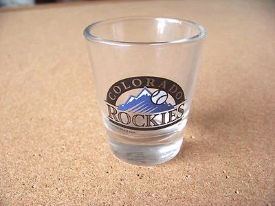 Colorado Rockies Logo Shotglass Shotglass Shot Glass redondo Foto 1 de 4