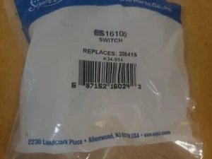 SUPCO Appliance Switch ES16100 16100 (Replaces 205415 W10820036) (Box EEEE) - Picture 1 of 2