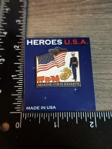 Pin de solapa de reserva del cuerpo de marines USPS Tots 1a - Imagen 1 de 2