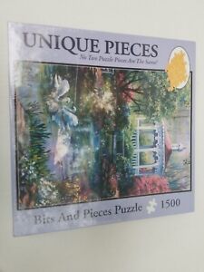 Unique Pieces Bits & Pieces 1500 Piece Jigsaw Puzzle Swan Lake, New & Sealed