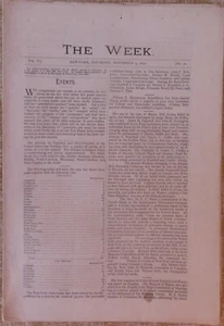 Magazine The Week,year 1872,Number 50-November 9 - Imagen 1 de 8