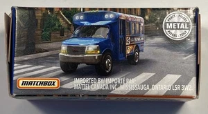 Matchbox GMC School Bus Blue Power Grabs MBX Service #18/125 Superfast New NIB - Picture 1 of 7