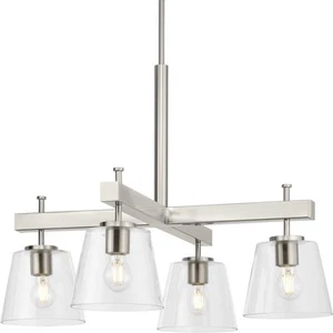 Progress Lighting P400299 Saffert 4 Light 29"W Chandelier - Nickel - Picture 1 of 8
