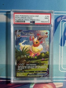 Flareon VMAX SWSH180 SWSH: Sword & Shield Promo Cards Holo PSA 9 - Picture 1 of 2