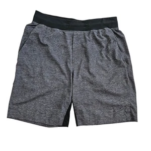 Lululemon Mens Medium T.H.E. Short 9" Linerless Gray Zipper Pocket Athletic Gym - Picture 1 of 7