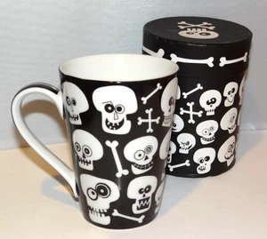 Taza de café BONEHEAD diseño de diseño Halloween taza porcelana Rob Blackard - Imagen 1 de 11