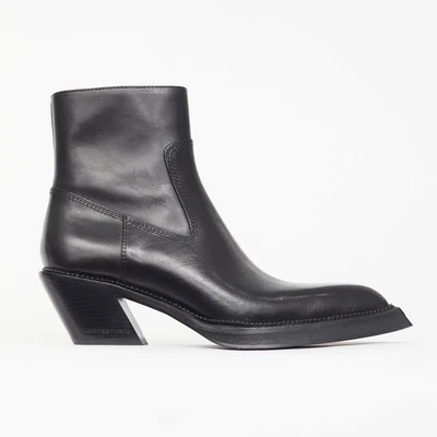 Alexander Wang Donovan Leather Ankle Boot in Black Size 37 US 7 - Image 1 of 4
