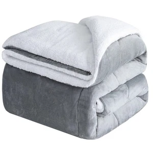 CHOSHOME Sherpa Fleece Blanket Heavy Thermal Warm Blankets for Winter - Picture 1 of 3