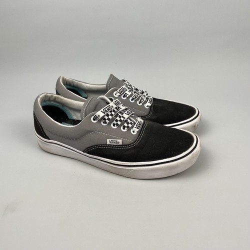 Scarpe da ginnastica VANS Plimsoles UK 6 EU 39 grigio bianco nero scarpe stringate ballerine in tela