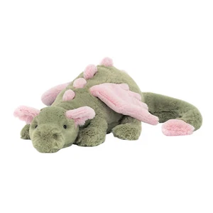 Jellycat DRAGON MALACHY Soft Plush Toy NWT RARE HTF LOVEY Cute Green - Picture 1 of 11