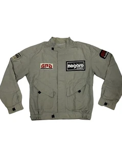 Vintage GPA Nogaro Motul France Motorsports Grand Prix Skyline Jacket Big Logo M - Picture 1 of 7
