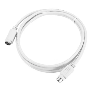 PS/2 Mouse and Keyboard Extension Cable 6P 4.26 Feet Male to Female,White - Picture 1 of 5