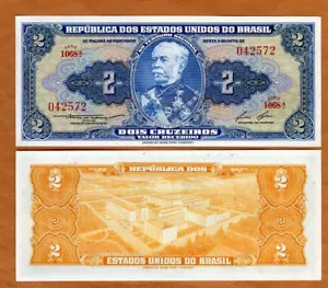 Brazil, 2 cruzeiros (1958), P-151b, UNC - Picture 1 of 1