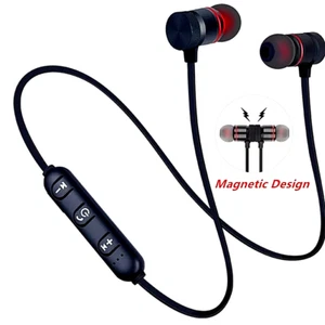 Kopfhörer Kabellos Bluetooth Sport Gym Ohrhörer Ohrhörer Headset mit Mikrofon Bass - Bild 1 von 19
