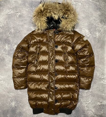 Piumino vintage MONCLER Lucie lusso giacca pelliccia con cappuccio