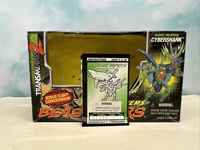 1998 Hasbro Transformers Beast Wars Transmetals 2 CYBERSHARK Maximal BOX ONLY - Image 1 of 4