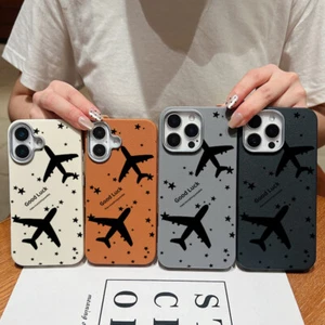 Coque anti-chocs Airplane Soft TPU Pour iPhone 16 15 Pro Max 14 13 12 11 Cover - Picture 1 of 20